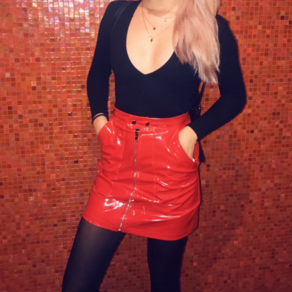 Patent Leather Skirt